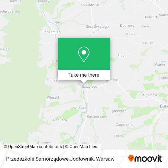 Przedszkole Samorządowe Jodłownik map