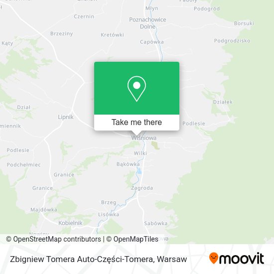 Zbigniew Tomera Auto-Części-Tomera map