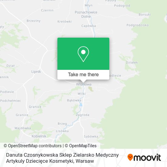 Danuta Czosnykowska Sklep Zielarsko Medyczny Artykuly Dziecięce Kosmetyki map