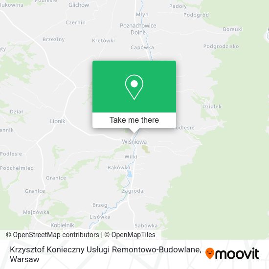 Krzysztof Konieczny Usługi Remontowo-Budowlane map