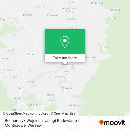 Bednarczyk Wojciech. Usługi Budowlano - Montażowe map