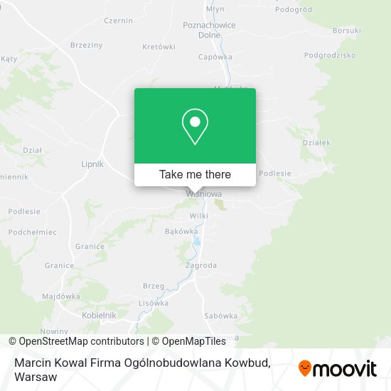 Marcin Kowal Firma Ogólnobudowlana Kowbud map