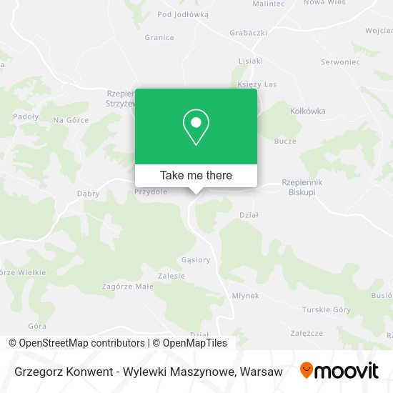 Grzegorz Konwent - Wylewki Maszynowe map