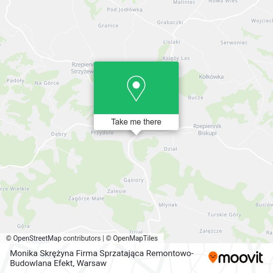 Monika Skrężyna Firma Sprzatająca Remontowo-Budowlana Efekt map