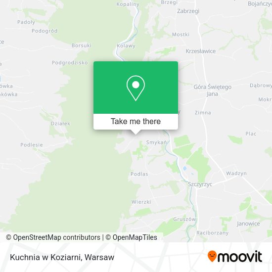 Kuchnia w Koziarni map