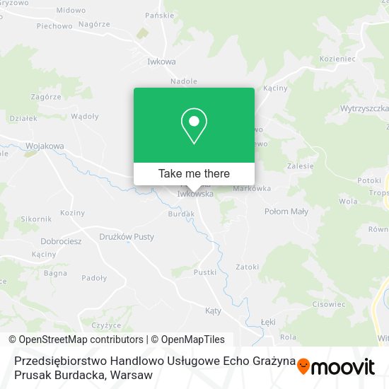 Przedsiębiorstwo Handlowo Usługowe Echo Grażyna Prusak Burdacka map