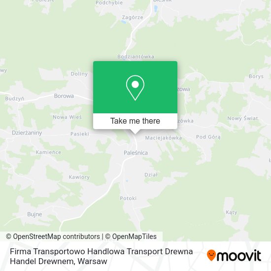 Firma Transportowo Handlowa Transport Drewna Handel Drewnem map