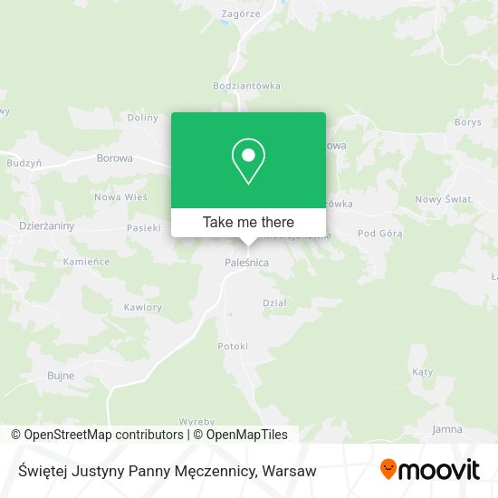 Świętej Justyny Panny Męczennicy map