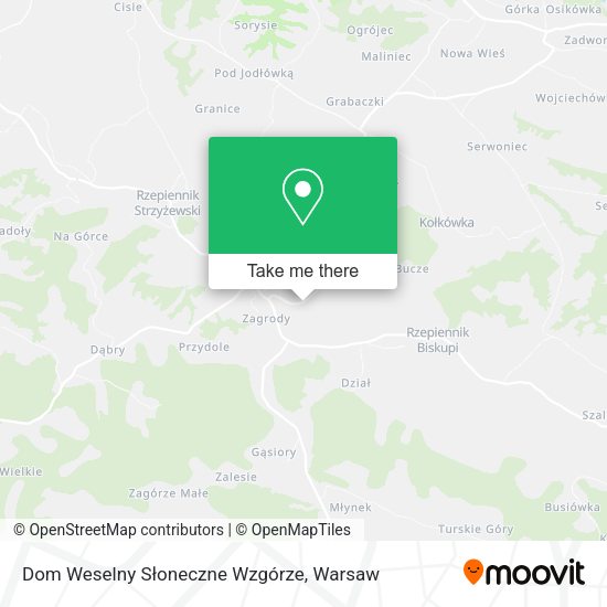 Dom Weselny Słoneczne Wzgórze map