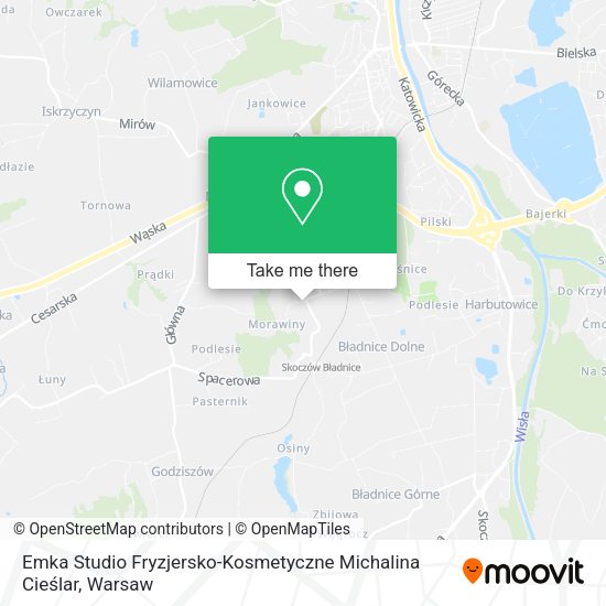 Emka Studio Fryzjersko-Kosmetyczne Michalina Cieślar map