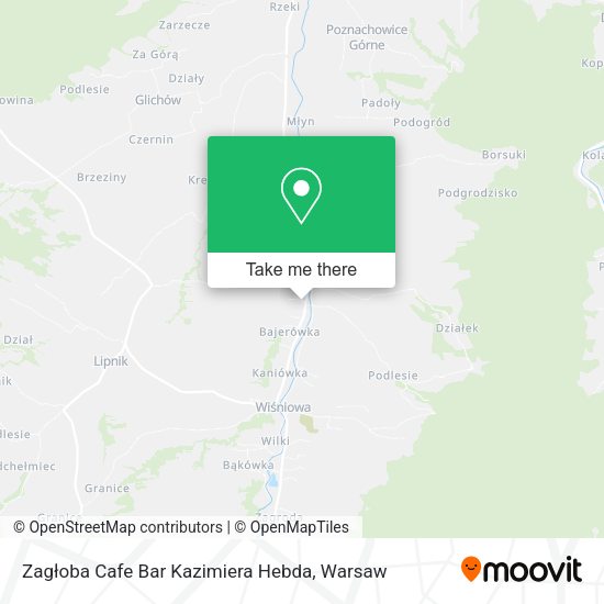 Zagłoba Cafe Bar Kazimiera Hebda map