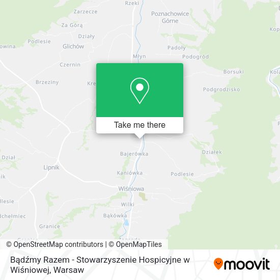 Bądźmy Razem - Stowarzyszenie Hospicyjne w Wiśniowej map