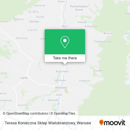 Teresa Konieczna Sklep Wielobranżowy map