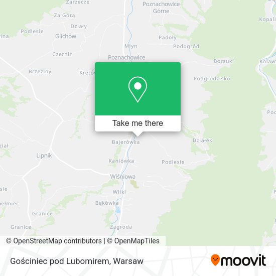 Gościniec pod Lubomirem map