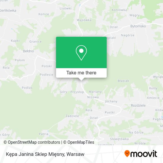 Kępa Janina Sklep Mięsny map