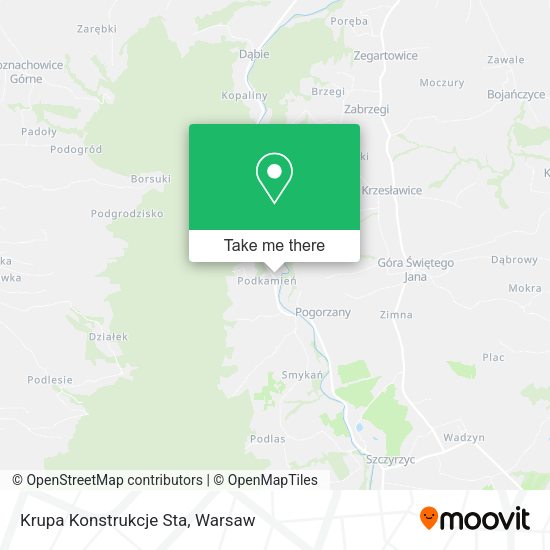 Krupa Konstrukcje Sta map