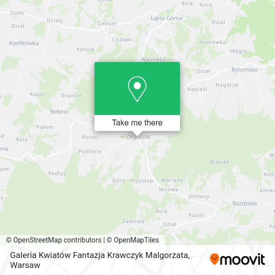 Galeria Kwiatów Fantazja Krawczyk Malgorzata map