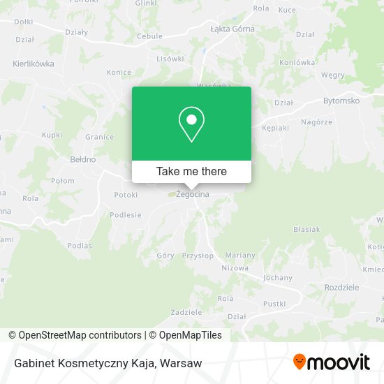 Gabinet Kosmetyczny Kaja map