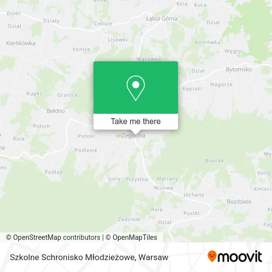 Карта Szkolne Schronisko Młodzieżowe