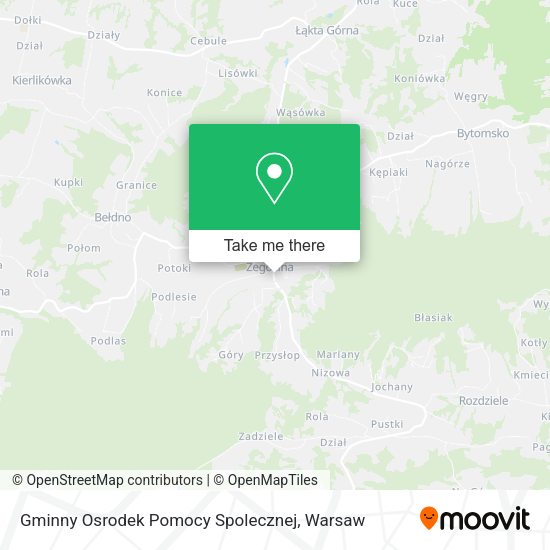 Gminny Osrodek Pomocy Spolecznej map