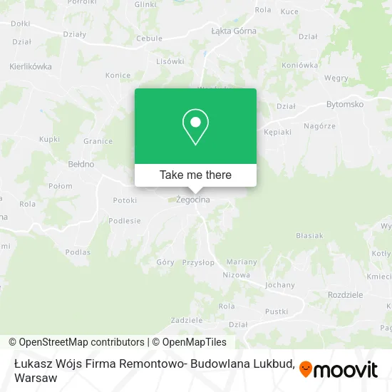 Карта Łukasz Wójs Firma Remontowo- Budowlana Lukbud