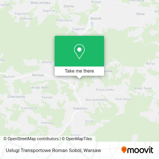 Usługi Transportowe Roman Soból map