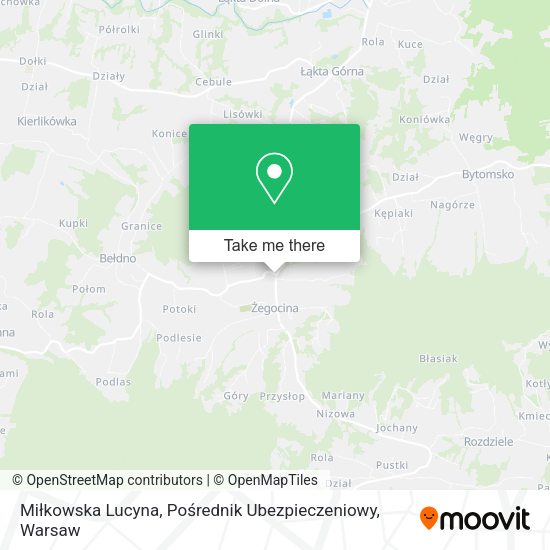 Miłkowska Lucyna, Pośrednik Ubezpieczeniowy map