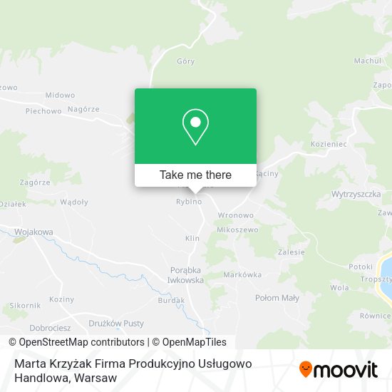 Marta Krzyżak Firma Produkcyjno Usługowo Handlowa map