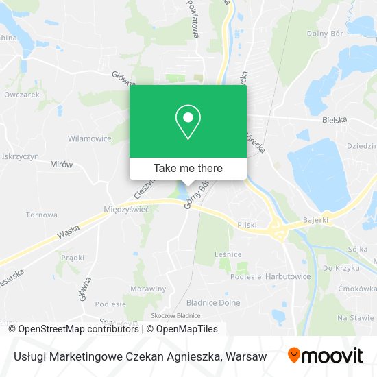 Usługi Marketingowe Czekan Agnieszka map