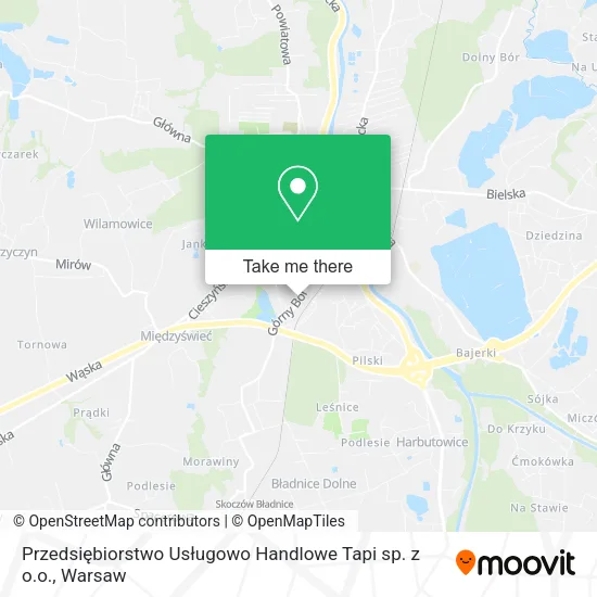 Карта Przedsiębiorstwo Usługowo Handlowe Tapi sp. z o.o.