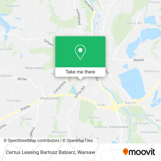 Карта Certus Leasing Bartosz Babiarz