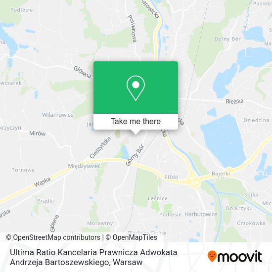 Ultima Ratio Kancelaria Prawnicza Adwokata Andrzeja Bartoszewskiego map