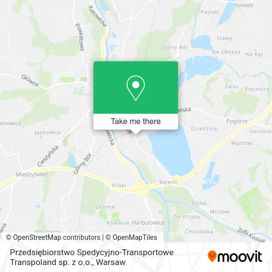 Карта Przedsiębiorstwo Spedycyjno-Transportowe Transpoland sp. z o.o.