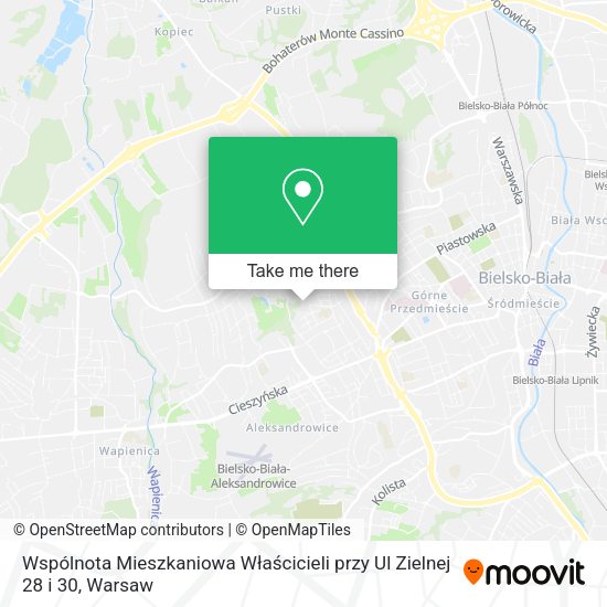 Wspólnota Mieszkaniowa Właścicieli przy Ul Zielnej 28 i 30 map