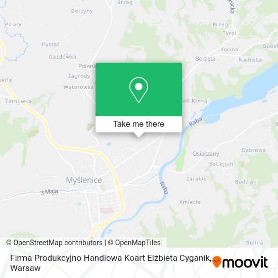 Firma Produkcyjno Handlowa Koart Elżbieta Cyganik map