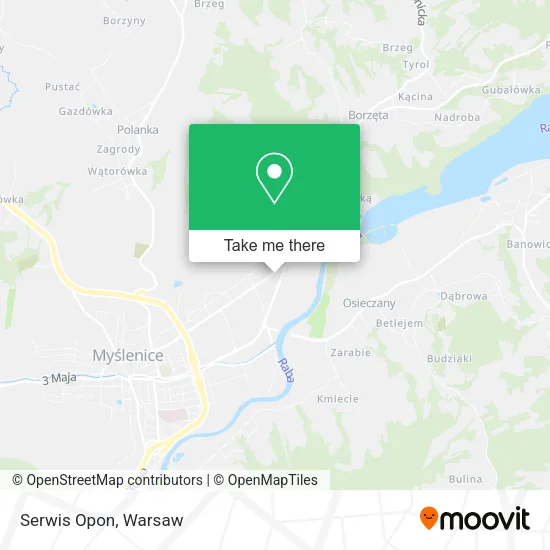 Карта Serwis Opon