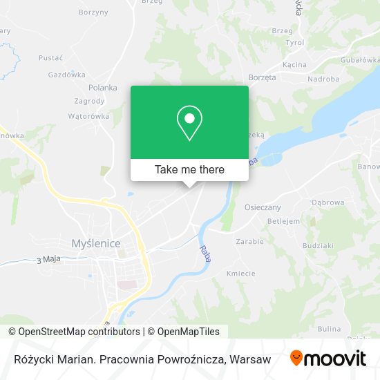 Różycki Marian. Pracownia Powroźnicza map