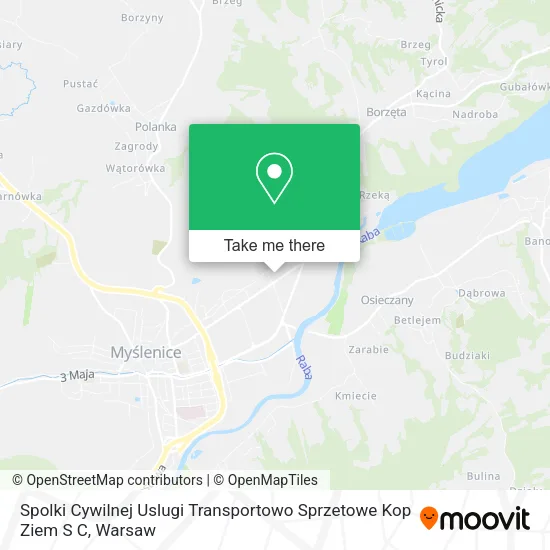 Карта Spolki Cywilnej Uslugi Transportowo Sprzetowe Kop Ziem S C