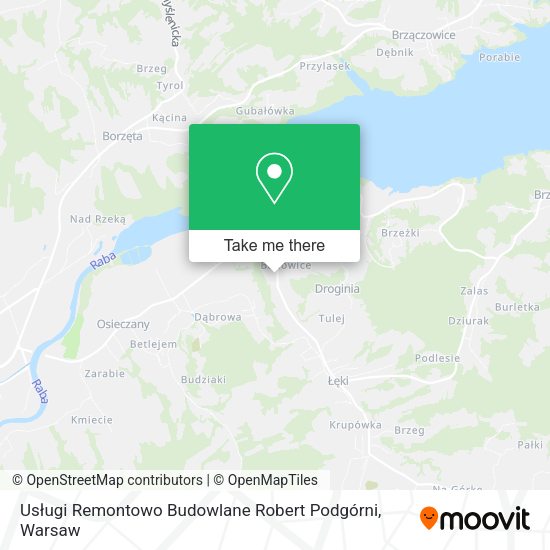 Usługi Remontowo Budowlane Robert Podgórni map