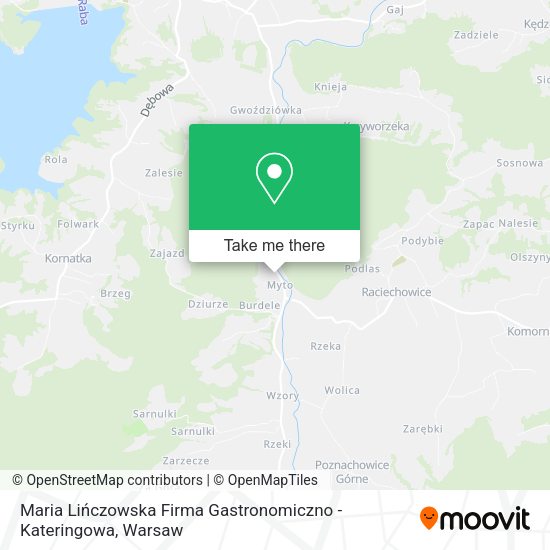 Maria Lińczowska Firma Gastronomiczno - Kateringowa map