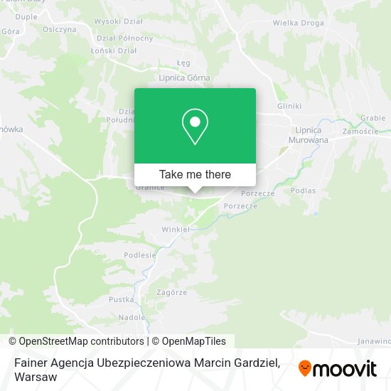 Fainer Agencja Ubezpieczeniowa Marcin Gardziel map