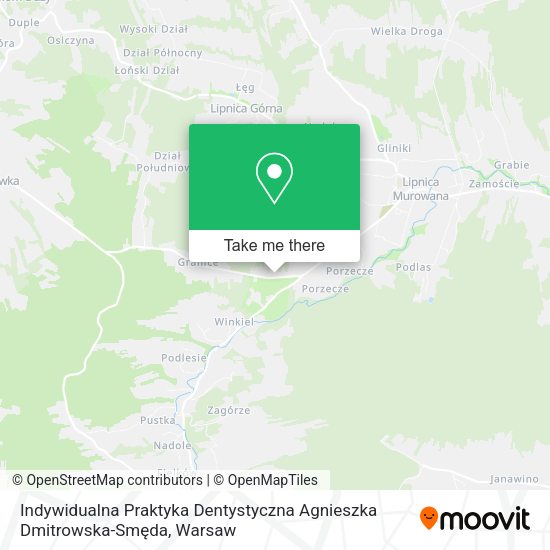 Indywidualna Praktyka Dentystyczna Agnieszka Dmitrowska-Smęda map