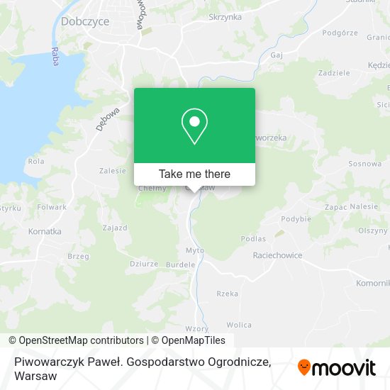 Piwowarczyk Paweł. Gospodarstwo Ogrodnicze map