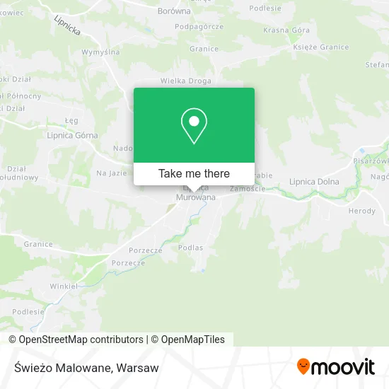 Карта Świeżo Malowane