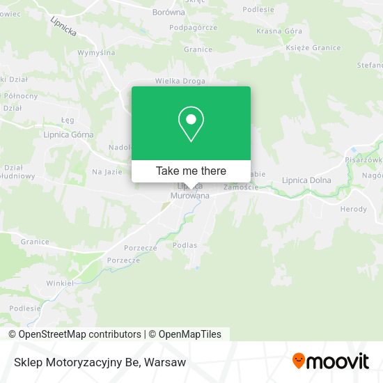 Sklep Motoryzacyjny Be map