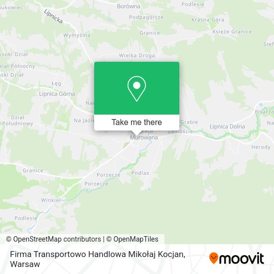 Firma Transportowo Handlowa Mikołaj Kocjan map