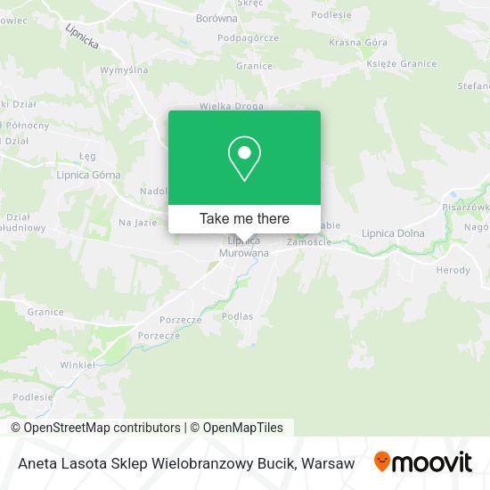 Aneta Lasota Sklep Wielobranzowy Bucik map