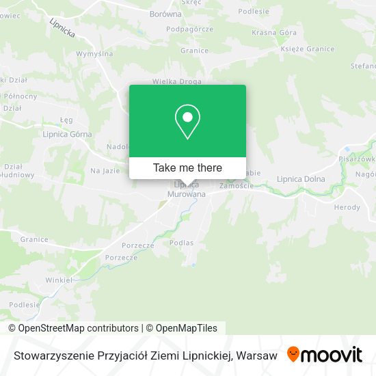 Stowarzyszenie Przyjaciół Ziemi Lipnickiej map