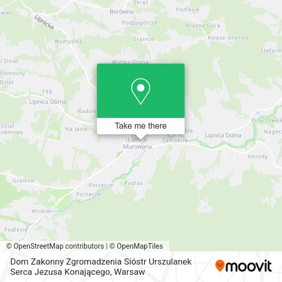 Dom Zakonny Zgromadzenia Sióstr Urszulanek Serca Jezusa Konającego map