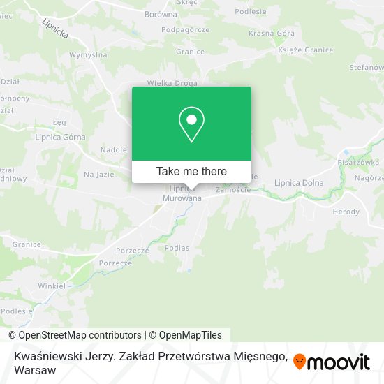 Kwaśniewski Jerzy. Zakład Przetwórstwa Mięsnego map